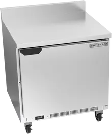 Beverage-Air - 32" Mobile Worktop Freezer w/ 1 Solid Swing Door & Foamed In Backsplash - WTF32AHC-FIP