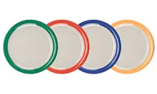 G.E.T - Diamond Mardi Gras 9" Mixed Colors Rim Plate (24 Per Case) - NP-9-MIX
