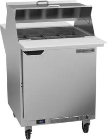 Beverage-Air - 27" Dual Side Sandwich Prep Table w/ 1 Door - SPE27HC-12M-B-DS