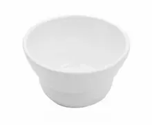 G.E.T - Minski 16 oz White Textured Rim Entree Bowl (12 Per Case) - B-14-MN-W