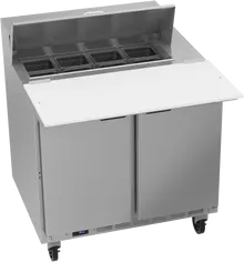 Beverage-Air - 36" Sandwich Prep Table w/ 2 Doors & 17" Cutting Board - SPE36HC-08C