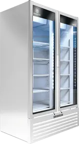 Beverage-Air - 47" Marketeer White Merchandiser w/ 2 Swing Glass Doors - MT49-1W