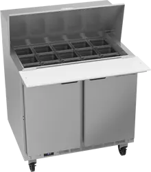 Beverage-Air - 36" Mega Top Sandwich Prep Table w/ 2 Doors - SPE36HC-15M