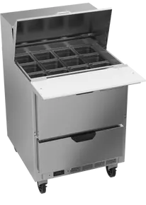 Beverage-Air - 27" Mega Top Sandwich Prep Table w/ 2 Drawers - SPED27HC-12M-B