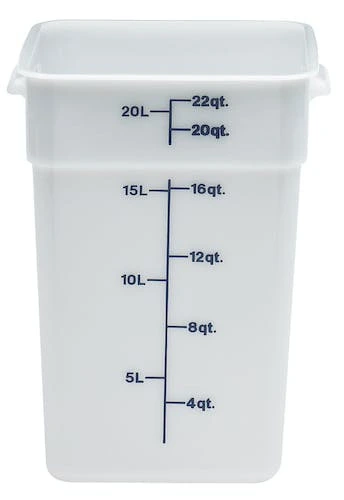 Cambro - 22QT Opaque CamWear Square Container - 22SFSP148