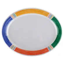 G.E.T - Diamond Barcelona 14.75" x 10.5" Oval Platter (12 Per Case) - OP-145-BA