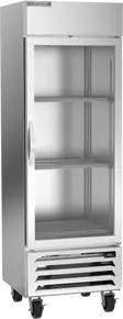 Beverage-Air - 27" Horizon Stainless Steel Reach-In Shallow Depth Refrigerator w/ 1 Glass Swing Door - HBR19HC-1-G