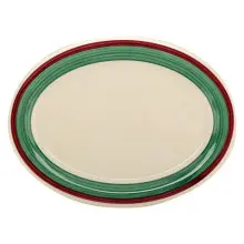 G.E.T - Diamond Portofino 12" x 9" Oval Platter (12 Per Case) - OP-120-PO
