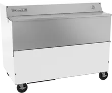 Beverage-Air - 58" Forced Air Single Access Milk Cooler w/ Stainless Interior - SMF58HC-1-W-02