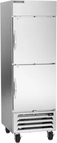 Beverage-Air - 27" Horizon Stainless Steel Reach-In Refrigerator w/ 2 Solid Swing Half Doors - HBR23HC-1-HS