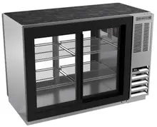 Beverage-Air - 48" Stainless Steel Pass-Thru Back Bar Refrigerator w/ 4 Sliding Glass Doors - BB48HC-1-GS-F-PT-S