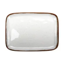 G.E.T - Rustic Mill 12" x 7.5" Irregular Rectangular Platter (12 Per Case) - CS-117-RM