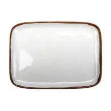 G.E.T - Rustic Mill 12.75" x 9.5" Irregular Rectangular Platter (12 Per Case) - CS-119-RM