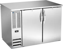 Beverage-Air - 48" Stainless Steel Pass-Thru Back Bar Refrigerator w/ 4 Solid Swing Doors - BB48HC-PT-S
