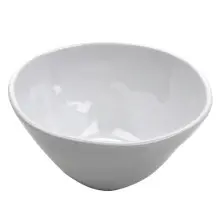 G.E.T - Arctic Mill 22 oz White Irregular Bowl (12 Per Case) - B-18-AM-W