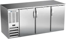 Beverage-Air - 72" Stainless Steel Back Bar w/ 3 Solid Swing Doors - BB72HC-S