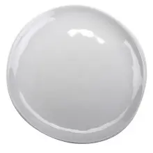G.E.T - Arctic Mill 10.5" White Irregular Round Coupe Plate (12 Per Case) - CS-10-AM-W