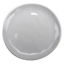 G.E.T - Arctic Mill 9" White Irregular Round Coupe Plate (12 Per Case) - CS-9-AM-W
