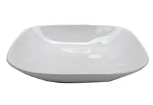G.E.T - Arctic Mill 48 oz White Large Square Entree Bowl (12 Per Case) - SB-48-AM-W