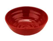G.E.T - Red Sensation 35.2 oz Red Rippled Bowl (12 Per Case) - B-787-RSP