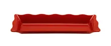 G.E.T - Red Sensation 17.5" x 6.75" Red Rectangular Tray (6 Per Case) - ML-87-RSP