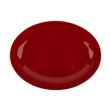G.E.T - Red Sensation 11.25" x 8.5" Red Oval Platter (12 Per Case) - OP-320-RSP