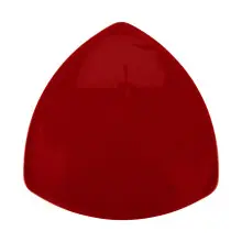 G.E.T - Red Sensation 12" Red Triangle Plate (12 Per Case) - TP-12-RSP