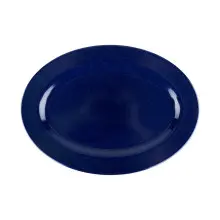 G.E.T - Texas Blue 14" x 10" Oval Platter (12 Per Case) - M-4020-TB