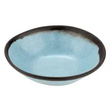 G.E.T - Pottery Market Matte 16 oz Speckled Grayish Blue Salad Bowl (12 Per Case) - B-180-GBL
