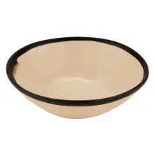 G.E.T - Pottery Market Matte 16 oz Manila Salad Bowl (12 Per Case) - B-180-MA