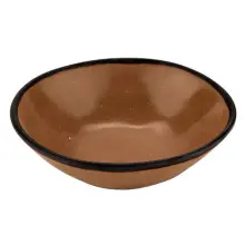 G.E.T - Pottery Market Matte 16 oz Speckled Taupe Salad Bowl (12 Per Case) - B-180-TP
