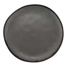 G.E.T - Pottery Market Matte 10.5" Speckled Gray Round Coupe Dinner Plate (12 Per Case) - CS-100-GR
