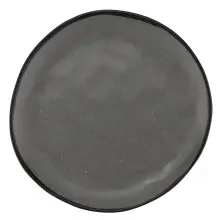 G.E.T - Pottery Market Matte 9" Speckled Gray Small Round Dinner Plate (12 Per Case) - CS-90-GR