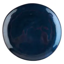 G.E.T - Cosmo 10.5" Blue Irregular Round Coupe Plate (12 Per Case) - CS-10-CSB