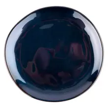 G.E.T - Cosmo 7" Blue Irregular Round Coupe Plate (12 Per Case) - CS-7-CSB