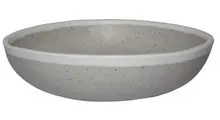G.E.T - Pottery Market Glazed 14 oz Dove Gray Salad Bowl (12 Per Case) - B-300-DVG