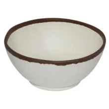 G.E.T - Pottery Market Glazed 20 oz Cream Round Entree Bowl (12 Per Case) - B-302-CRM