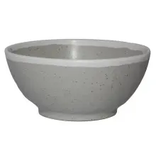 G.E.T - Pottery Market Glazed 20 oz Dove Gray Round Entree Bowl (12 Per Case) - B-302-CRM