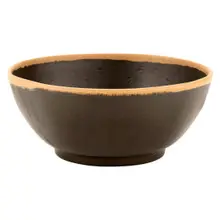G.E.T - Pottery Market Glazed 48 oz Brown Large Entree Bowl (12 Per Case) - B-305-BR