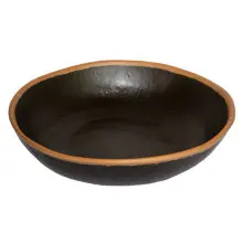 G.E.T - Pottery Market Glazed 48 oz Brown Large Salad Bowl (12 Per Case) - B-310-BR