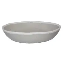 G.E.T - Pottery Market Glazed 48 oz Dove Gray Large Salad Bowl (12 Per Case) - B-310-DVG
