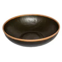 G.E.T - Pottery Market Glazed 4 Qt Brown Large Display Bowl (3 Per Case) - B-320-BR