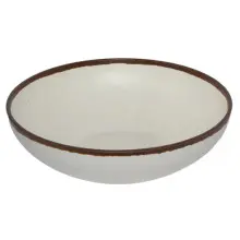 G.E.T - Pottery Market Glazed 4 Qt Cream Large Display Bowl (3 Per Case) - B-320-CRM