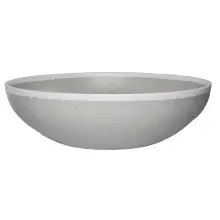 G.E.T - Pottery Market Glazed 4 Qt Dove Gray Large Display Bowl (3 Per Case) - B-320-DVG