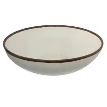 G.E.T - Pottery Market Glazed 10 Qt Cream Large Display Bowl (3 Per Case) - B-350-CRM