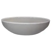 G.E.T - Pottery Market Glazed 10 Qt Dove Gray Large Display Bowl (3 Per Case) - B-350-DVG