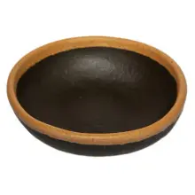 G.E.T - Pottery Market Glazed 4.5 oz Brown Small Monkey Bowl (48 Per Case) - B-55-BR