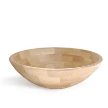 Natural Living - 14" Wood Salad Bowl