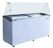 Beverage-Air - 68" Dipping Cabinet w/ Sneeze Guard - BDC-HC-12