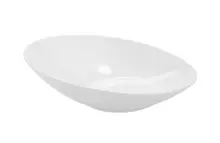 G.E.T - San Michele 35.2 oz White Oval Cascading Bowl (6 Per Case) - B-797-W